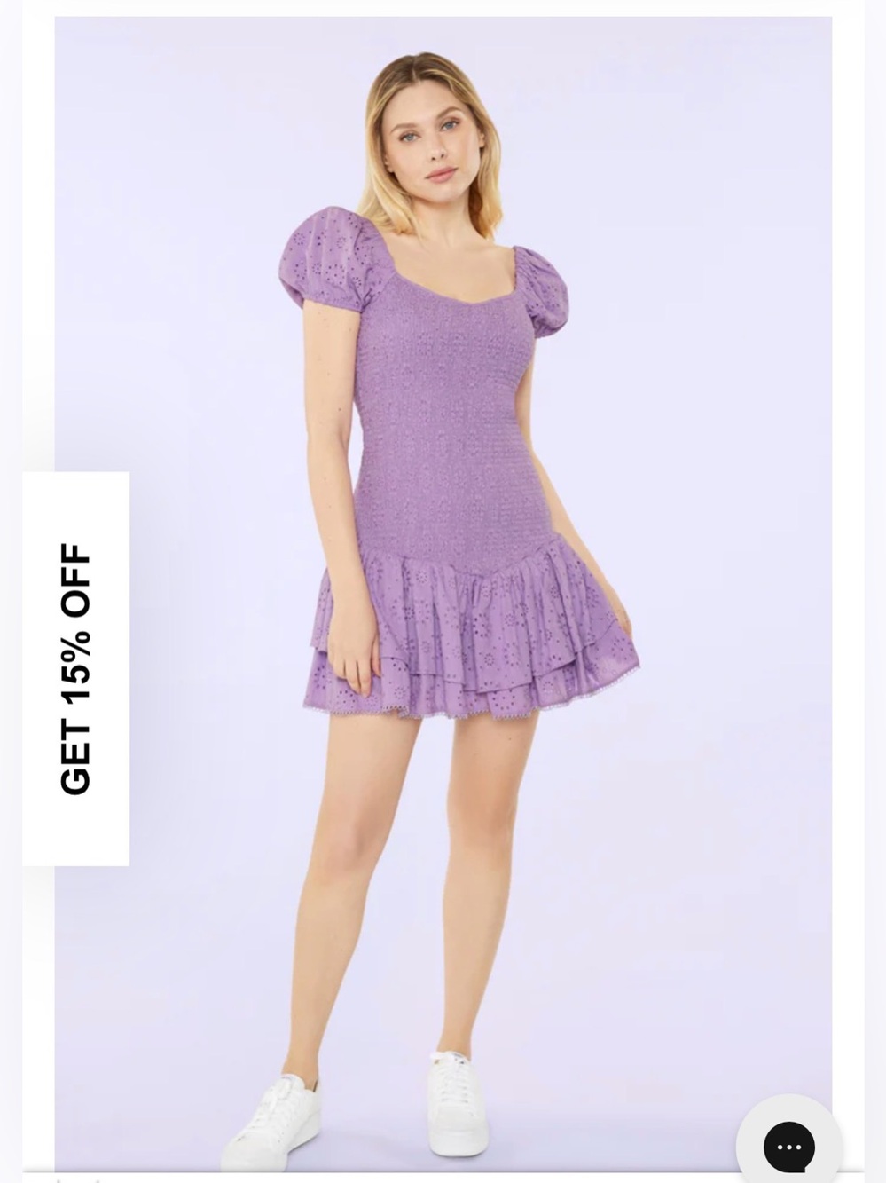 Likely purple dress